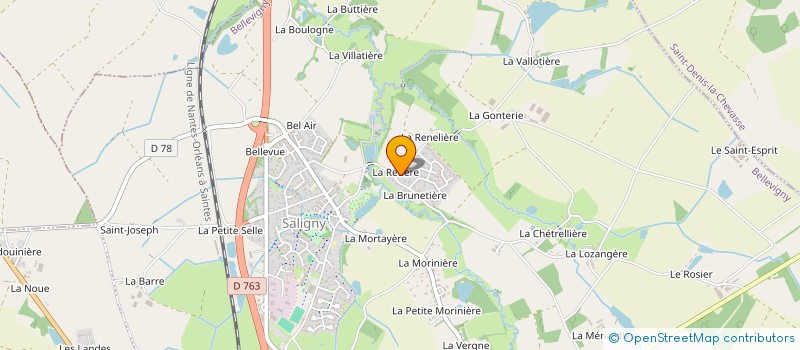 localisation de l'entreprise RT POWER SOLAR  DOMPIERRE-SUR-YON