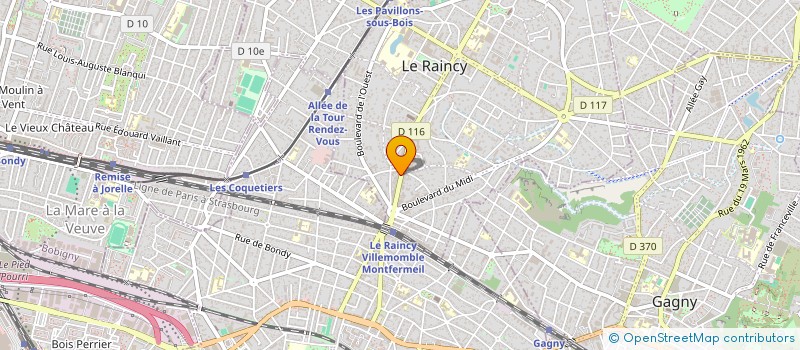 localisation de l'entreprise RT PRO VISION à LE RAINCY