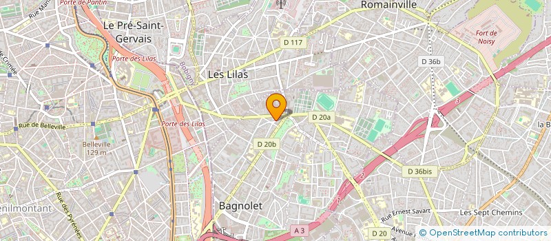 localisation de l'entreprise RT PRODUCTIONS à BAGNOLET