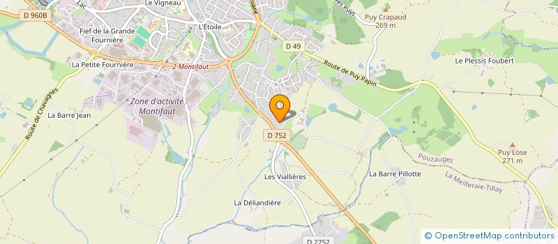 localisation de l'entreprise RT SERVICES  POUZAUGES