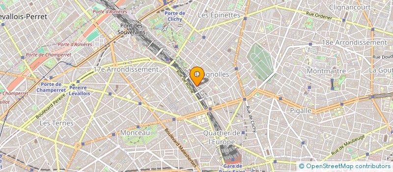localisation de l'entreprise RT TELECOM à PARIS