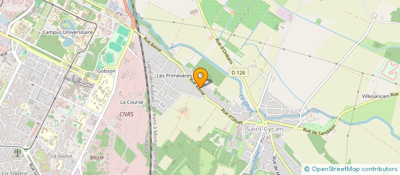 localisation de l'entreprise RT TRANSAC à SAINT-CYR-EN-VAL