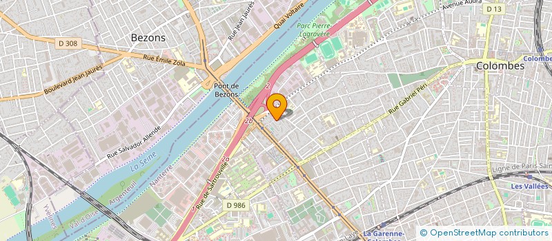 localisation de l'entreprise RT TRANSPORTS  COLOMBES