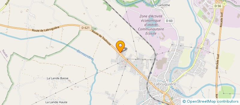 localisation de l'entreprise RT2S  LABRUGUIERE