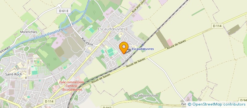 localisation de l'entreprise RTA MUSIC  ESCAUDUVRES