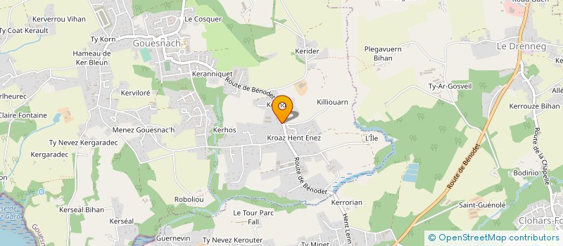 localisation de l'entreprise RTB 08  GOUESNACH