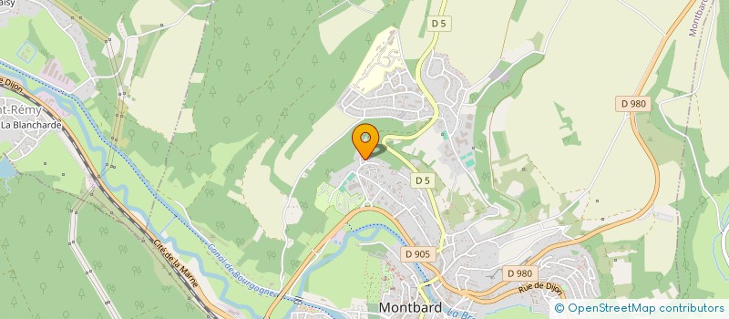 localisation de l'entreprise RTB BAT à MONTBARD