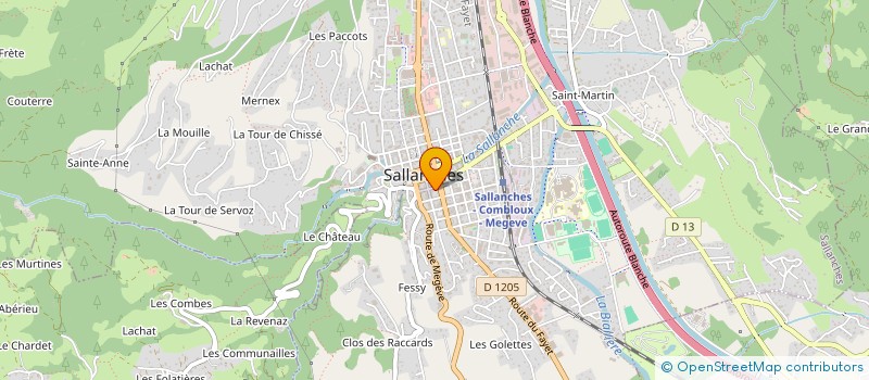 localisation de l'entreprise RTB & CO à SALLANCHES