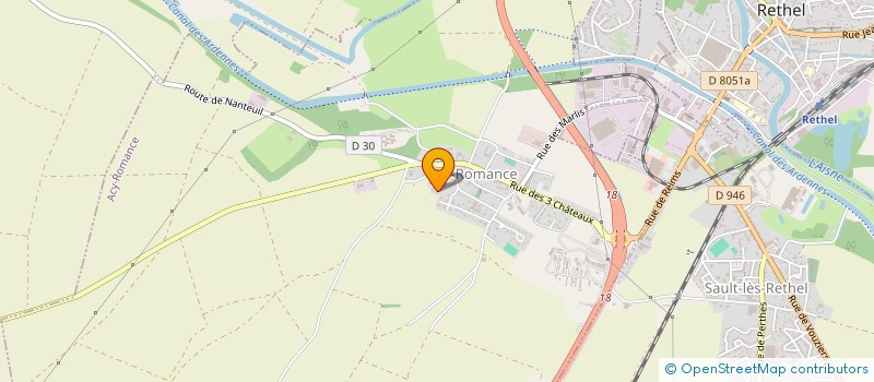 localisation de l'entreprise RTB ETANCHEITE  ACY-ROMANCE