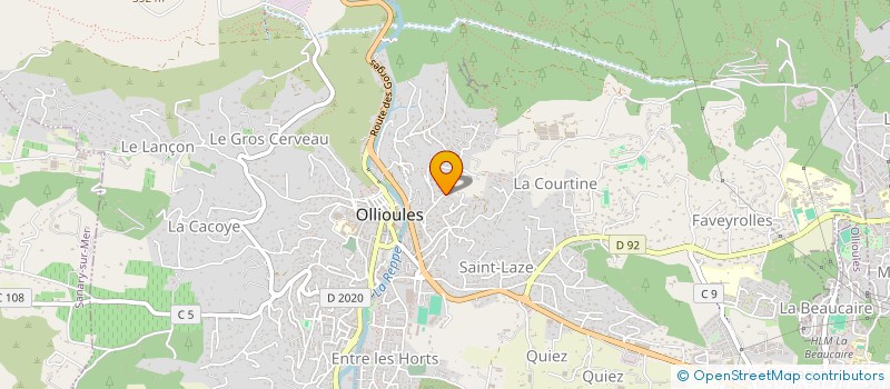 localisation de l'entreprise RTBATI à OLLIOULES