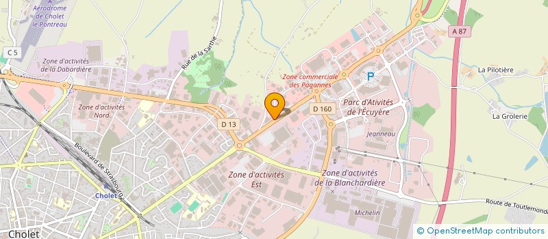 localisation de l'entreprise RTBF à CHOLET