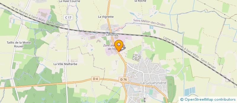 localisation de l'entreprise RTBMP GROUPE  LA GOUESNIERE