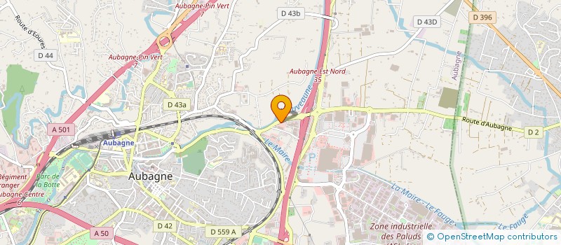 localisation de l'entreprise RTCONSTRUCTION à AUBAGNE