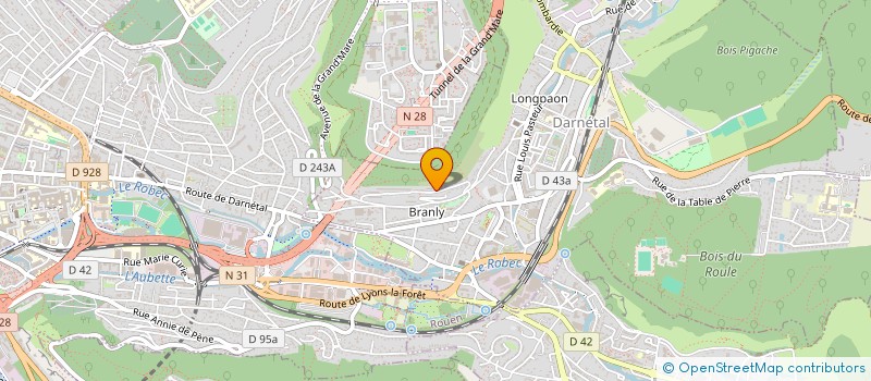 localisation de l'entreprise RTD à ROUEN