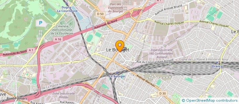 localisation de l'entreprise RTD IMMO à LE BOURGET