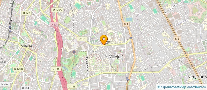 localisation de l'entreprise RTD INTERNATIONAL à VILLEJUIF