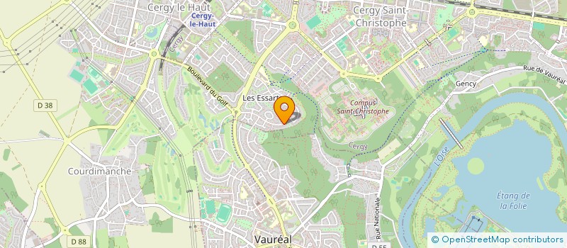 localisation de l'entreprise RTDD IMMO  CERGY