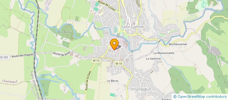 localisation de l'entreprise RTDT FONCIER  SAINT-GALMIER