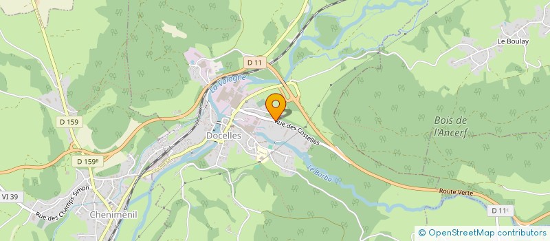 localisation de l'entreprise RTE  DOCELLES