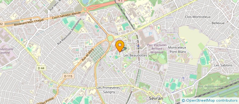 localisation de l'entreprise RTE à SEVRAN