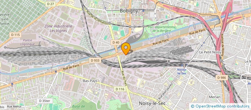 localisation de l'entreprise RTE BAT à NOISY-LE-SEC