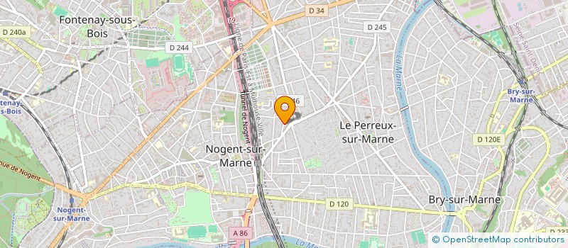 localisation de l'entreprise RTE BATIMENT à LE PERREUX-SUR-MARNE