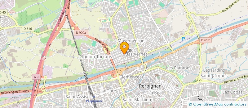 localisation de l'entreprise RTE CONSTRUCTION  PERPIGNAN