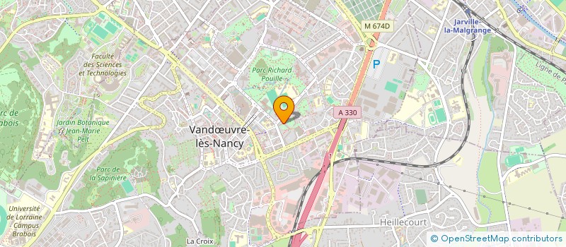 localisation de l'entreprise RTE PLATRERIE  VANDUVRE-LES-NANCY