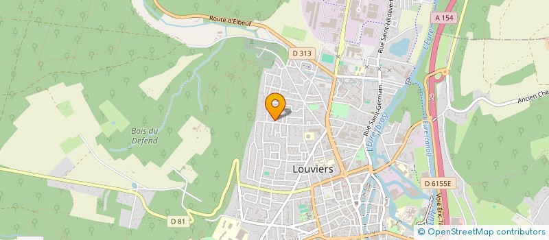 localisation de l'entreprise RTE (RESEAU TELECOM ET ENERGIE)  LOUVIERS