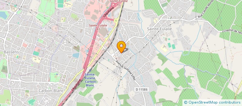 localisation de l'entreprise RTF33 à SAINTE-EULALIE