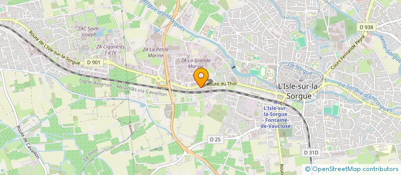 localisation de l'entreprise RTFM  L'ISLE-SUR-LA-SORGUE