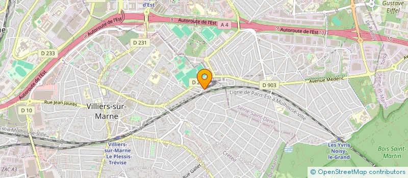 localisation de l'entreprise RTG à VILLIERS-SUR-MARNE