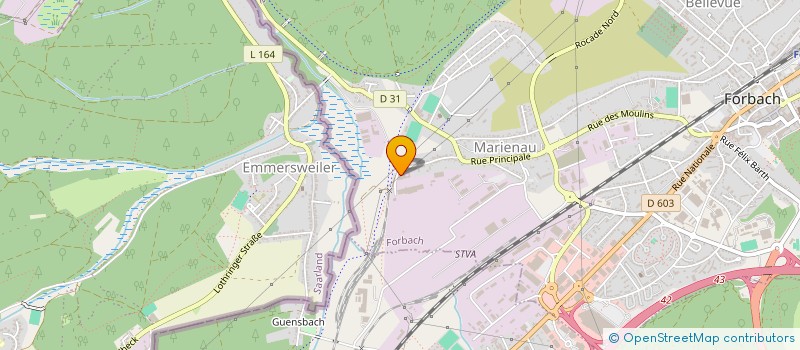 localisation de l'entreprise RTG FRANCE à FORBACH
