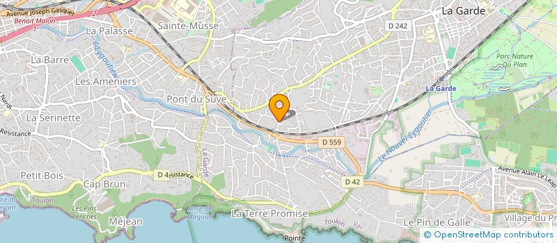 localisation de l'entreprise RTG IMMOBILIER à LA GARDE