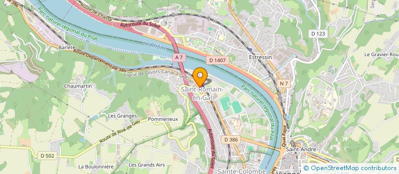 localisation de l'entreprise RTH  SAINT-ROMAIN-EN-GAL