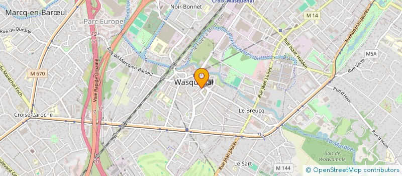 localisation de l'entreprise RTH 59 à WASQUEHAL