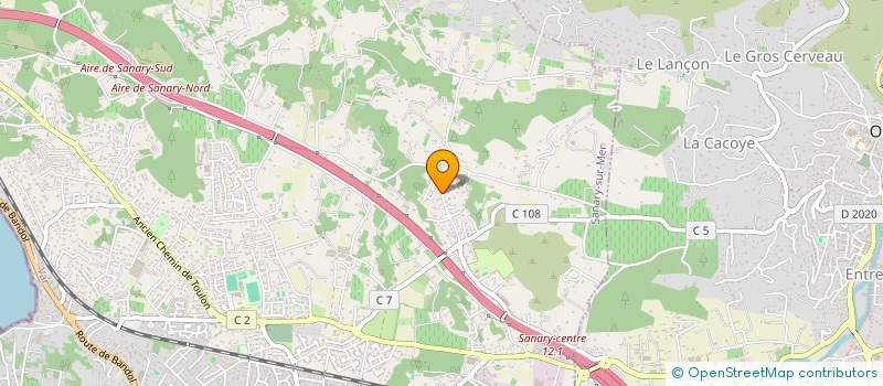 localisation de l'entreprise RTH83  SANARY-SUR-MER