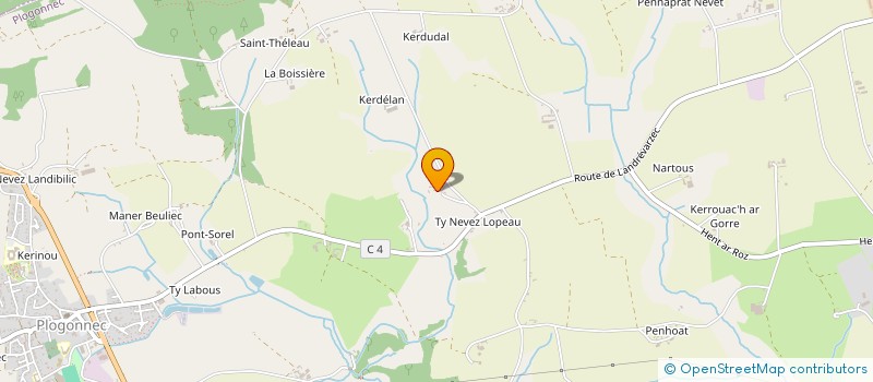 localisation de l'entreprise RTHEOL  PLOGONNEC