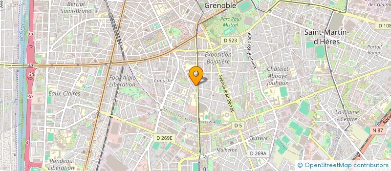 localisation de l'entreprise RTI à GRENOBLE