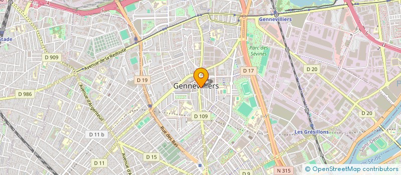 localisation de l'entreprise RTI à GENNEVILLIERS