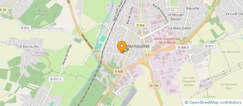 localisation de l'entreprise RTI VTC à VERNOUILLET