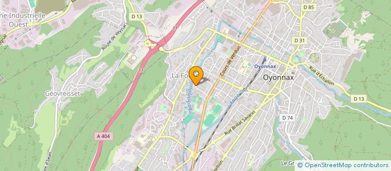 localisation de l'entreprise RTI01 à OYONNAX