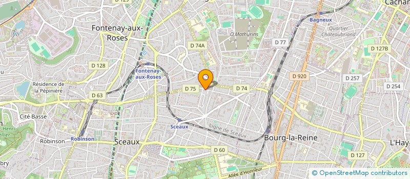 localisation de l'entreprise RTI92 à SCEAUX