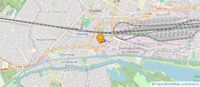 localisation de l'entreprise RTJPK DRIVER  CHELLES