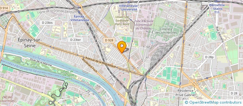 localisation de l'entreprise RTK à VILLETANEUSE