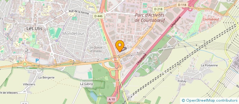 localisation de l'entreprise RTL  LES ULIS