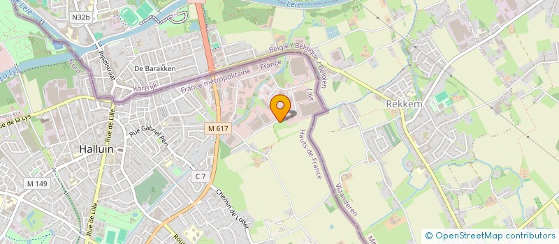 localisation de l'entreprise RTL FOODS  HALLUIN