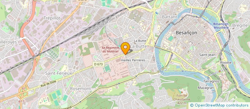 localisation de l'entreprise RTLB à BESANCON