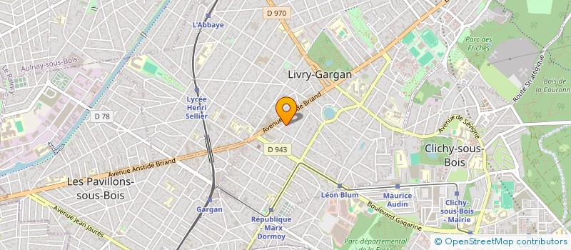 localisation de l'entreprise RTM à LIVRY-GARGAN