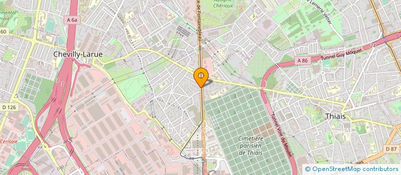 localisation de l'entreprise RTM - ROISSY TRANSPORT MANUTENTION  CHEVILLY-LARUE